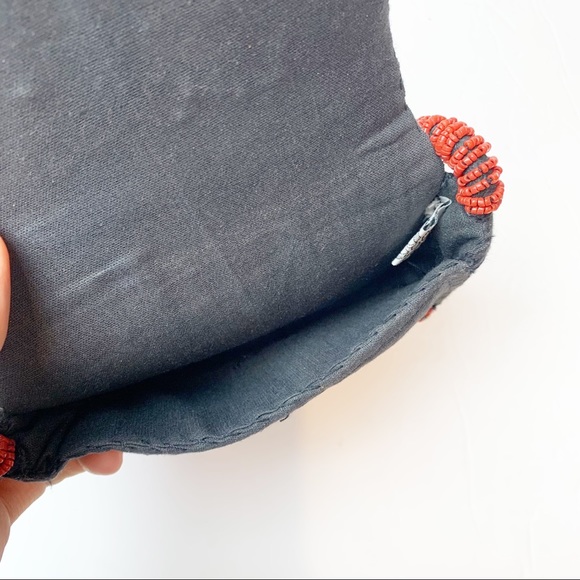 Sudha | 1960's Vintage Hand Beaded Cabochon Mini Bag Purse - Picture 7 of 8